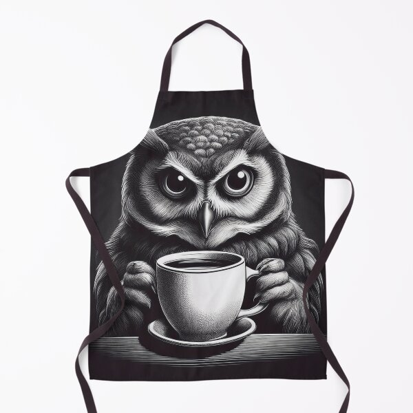 Item preview, Funny up all night Owl drinking coffee designed and sold by Boxing Kangaroo Retail Company.