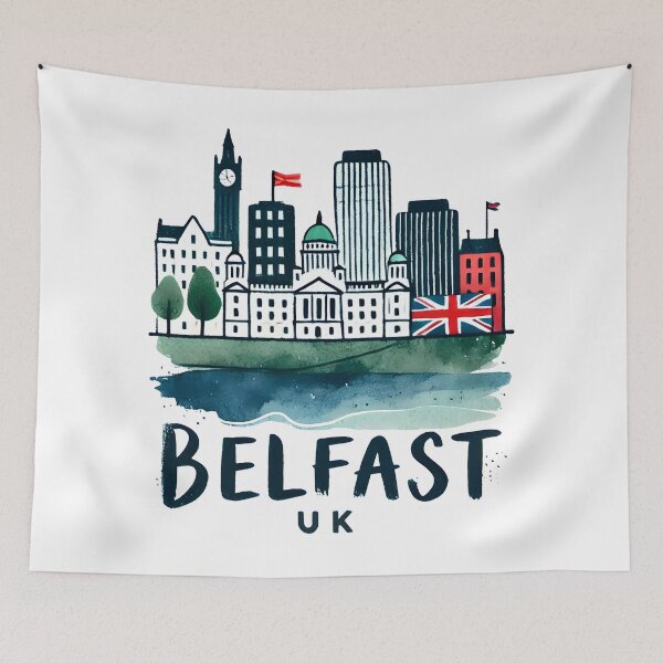 Item preview, Belfast Northern Ireland UK designed and sold by WanderlustCoCo.