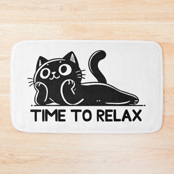 Item preview, Relax Black Cat designed and sold by Ruen-k.