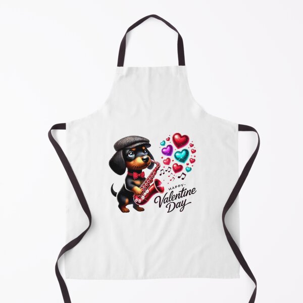 Item preview, Cute Dachshund Valentines Day Heart Lover Dog Music Sax designed and sold by Creat-Des.