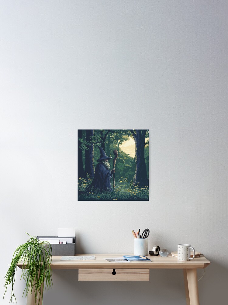 Thumbnail 2 of 3, Poster, Wizard 8bit designed and sold by Rtymer.