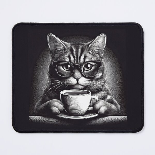 Item preview, Funny up all night Cat drinking coffee designed and sold by Boxing Kangaroo Retail Company.