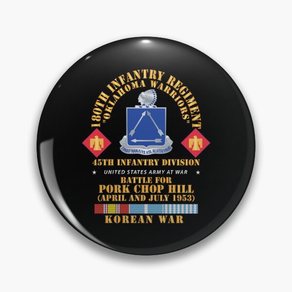 Item preview, 180th Infantry Regiment - 45th ID - Battle Pork Chop Hill, Korean War X 300 designed and sold by Military Insignia Products.