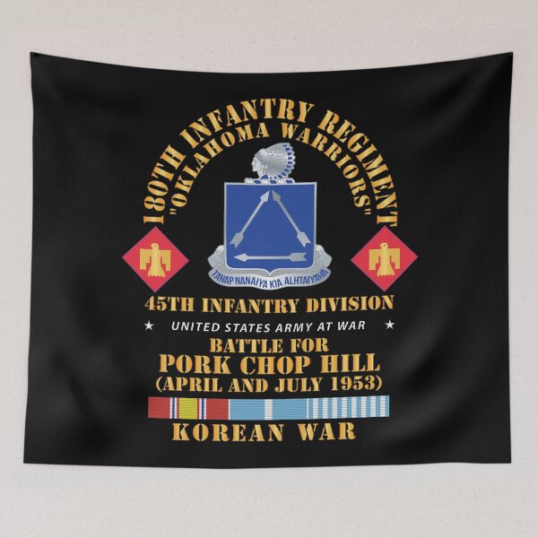 Item preview, 180th Infantry Regiment - 45th ID - Battle Pork Chop Hill, Korean War X 300 designed and sold by Military Insignia Products.