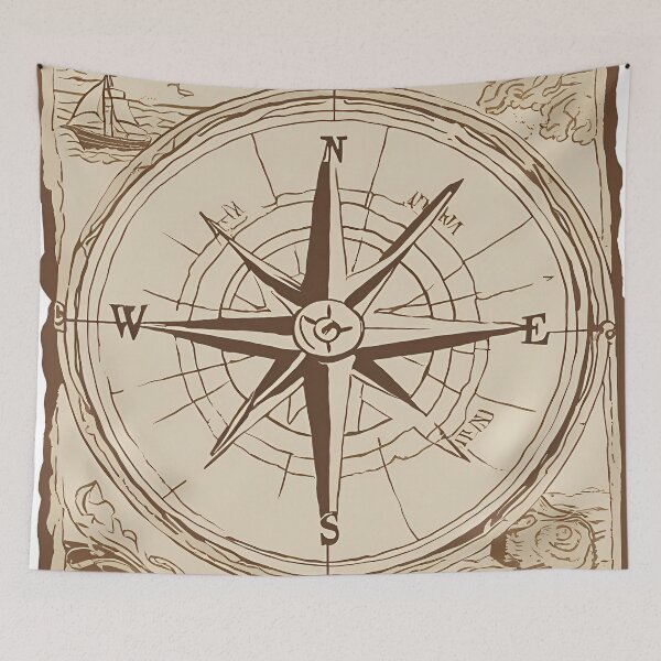 Item preview, The Journey Awaits Compass designed and sold by EverbrightCo.