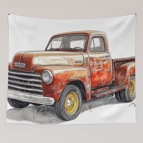 Item preview, Rusty Red Pickup" designed and sold by NomadicDreamer.