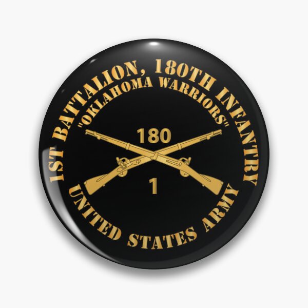 Item preview, 1st Battalion 180th Infantry Branch - Oklahoma Warriors - US Army X 300 designed and sold by Military Insignia Products.