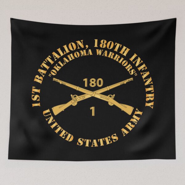 Item preview, 1st Battalion 180th Infantry Branch - Oklahoma Warriors - US Army X 300 designed and sold by Military Insignia Products.