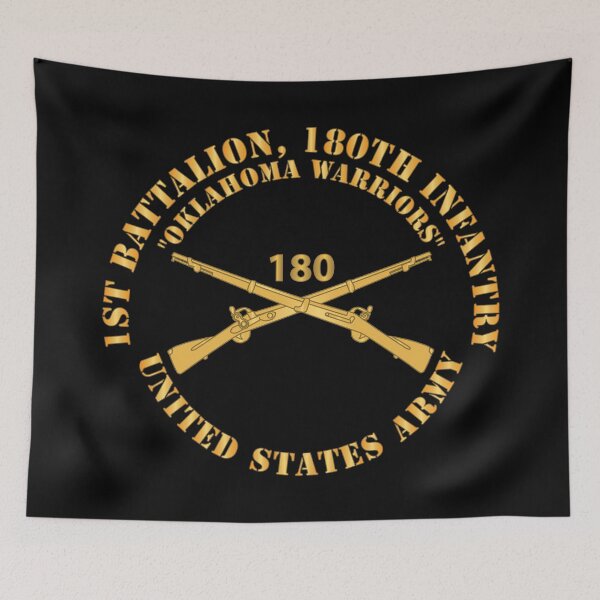 Item preview, 180th Infantry Regiment Branch - Oklahoma Warriors - US Army X 300 designed and sold by Military Insignia Products.