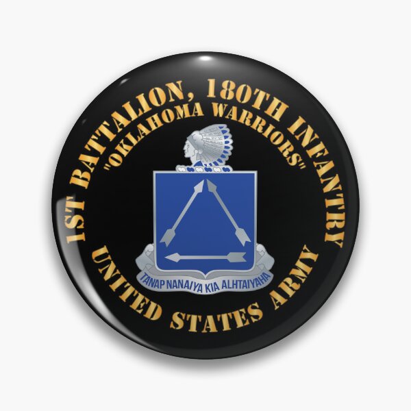 Item preview, 180th Infantry Regiment DUI- Oklahoma Warriors - US Army X 300 designed and sold by Military Insignia Products.