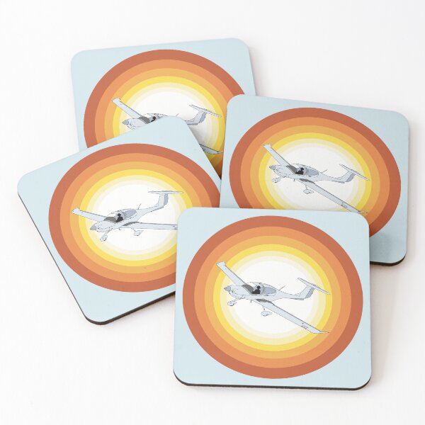 Item preview, Aviation Design Diamond DA40 Aircraft Flying at Sunset designed and sold by skye-studio.