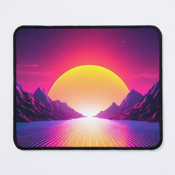 Item preview, Digital Horizon In Synthwave Style designed and sold by Unwind-Art-Work.