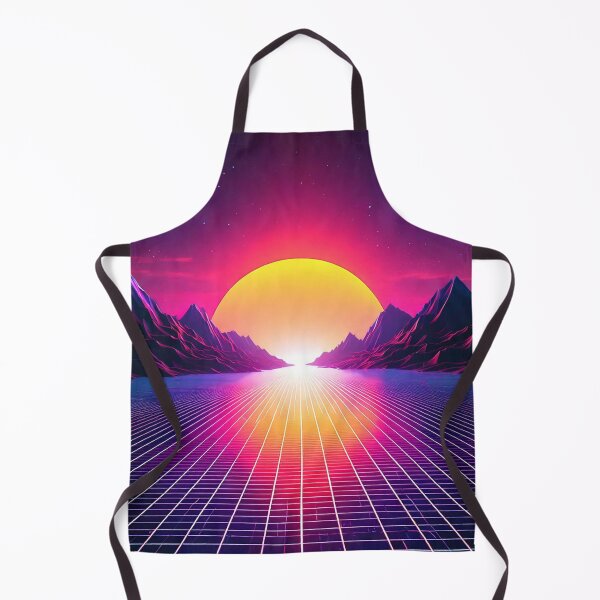 Item preview, Digital Horizon In Synthwave Style designed and sold by Unwind-Art-Work.