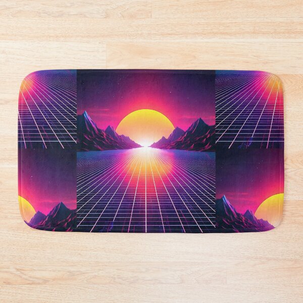 Item preview, Digital Horizon In Synthwave Style designed and sold by Unwind-Art-Work.