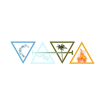 Artwork thumbnail, Elemental Power Symbols by RJLCAM