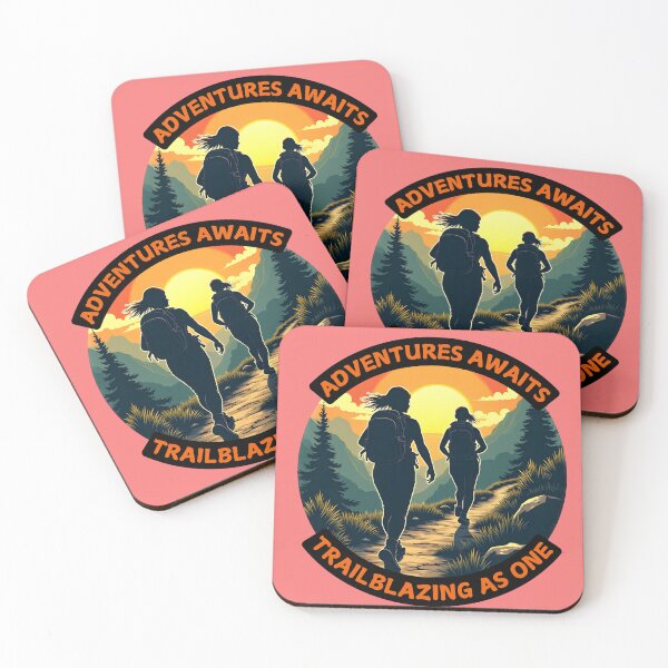 Item preview, Adventures Awaits Trailblazing as One - Hiking Women designed and sold by MSMPrintDesign.