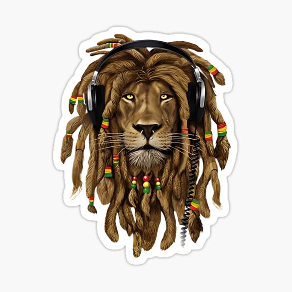 Item preview, Rasta Lion: The Power of Music and Freedom designed and sold by Anime 4 You .