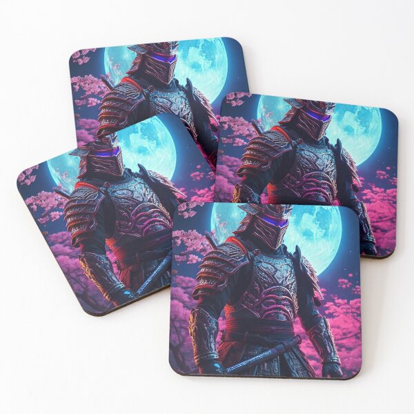Item preview, Synthwave Samurai designed and sold by Unwind-Art-Work.