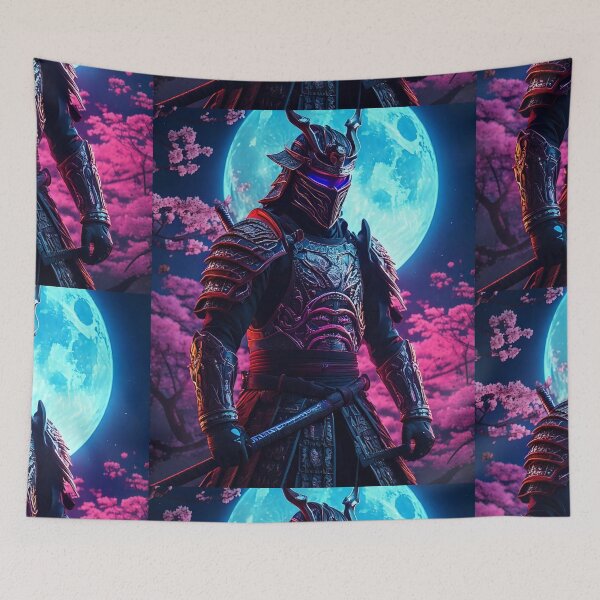 Item preview, Synthwave Samurai designed and sold by Unwind-Art-Work.