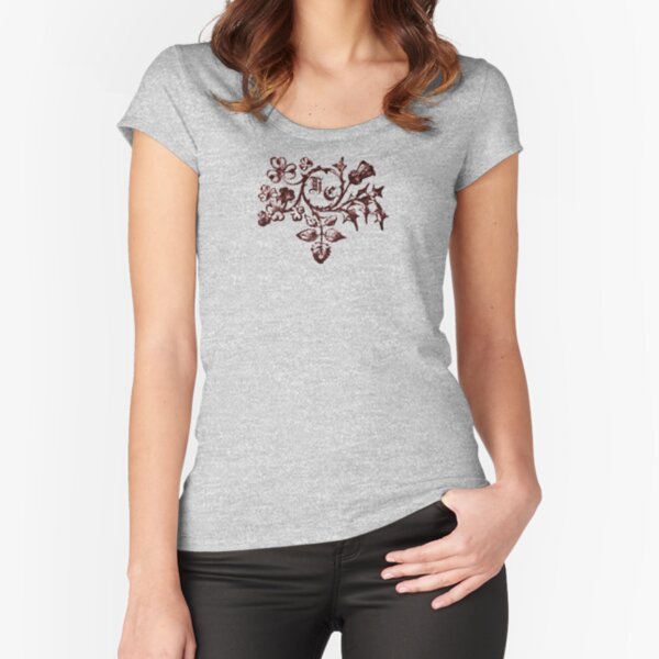 Ruined Roses Fitted Scoop T-Shirt