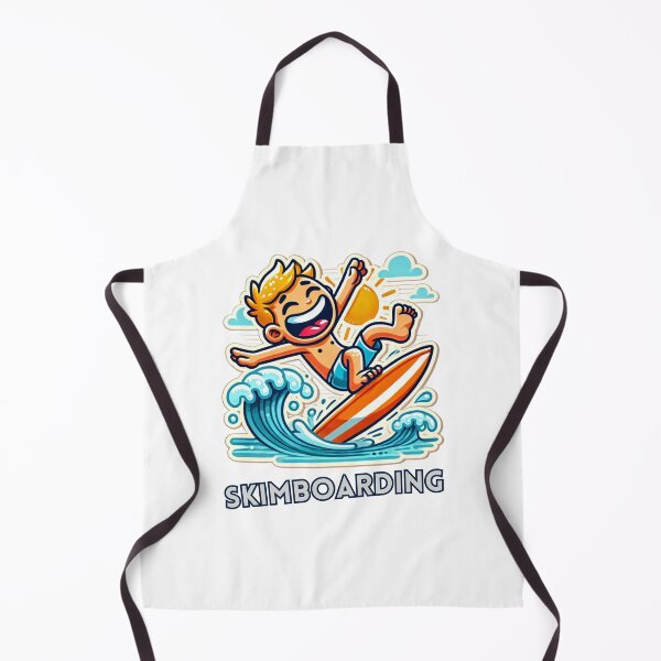 Item preview, "Vibrant Skimboarding Cartoon: Summer Fun on the Waves designed and sold by Psycho-Crazy.