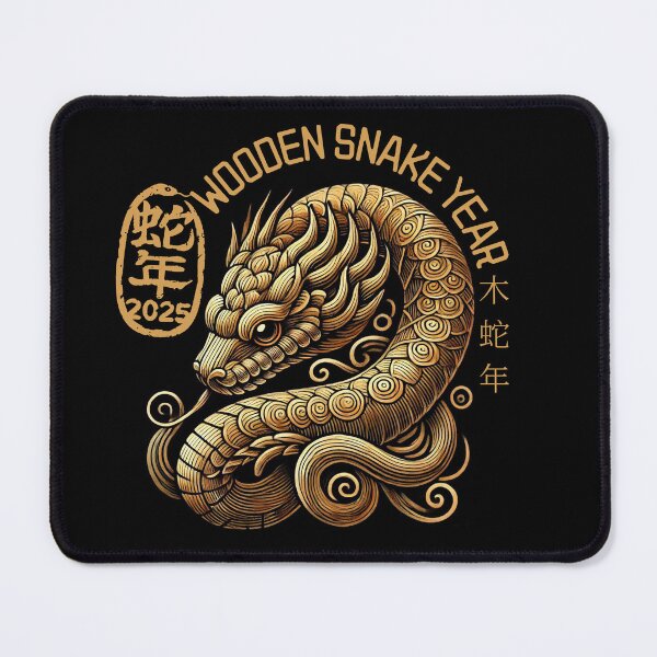 Item preview, Wooden Snake Year Chinese New Year 2025 designed and sold by DarekShop.