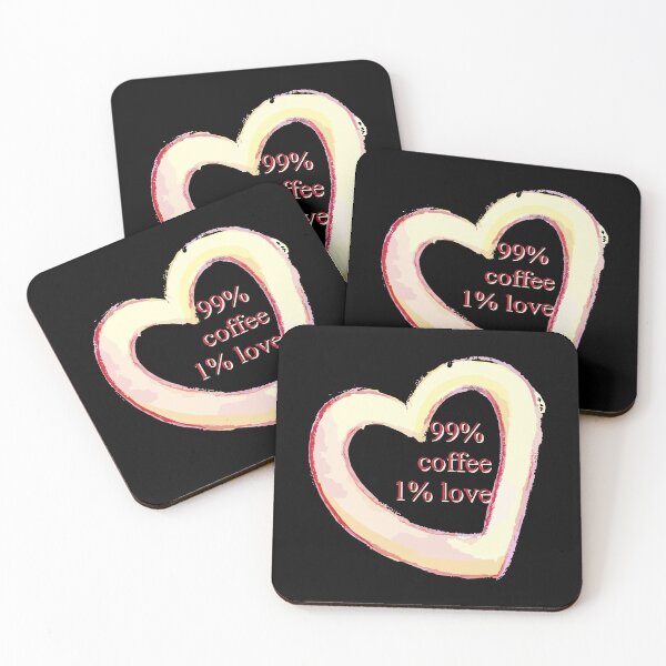 Item preview, 99% coffee, 1% love designed and sold by EuropeanPrints.