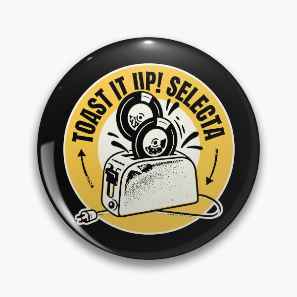Item preview, Toast it up! Selecta. for dark garments. Reggae DJ-culture jamaica.  designed and sold by jomi.amsterdam.