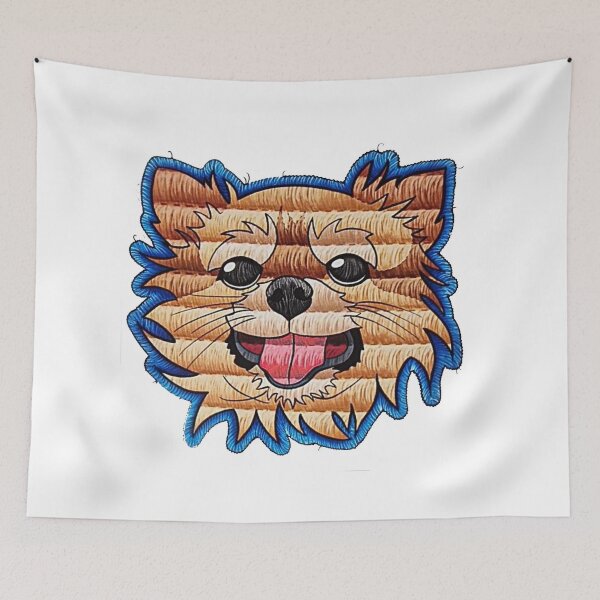 Item preview, Cute Dog embroidered stiched designed and sold by emanscorfna.
