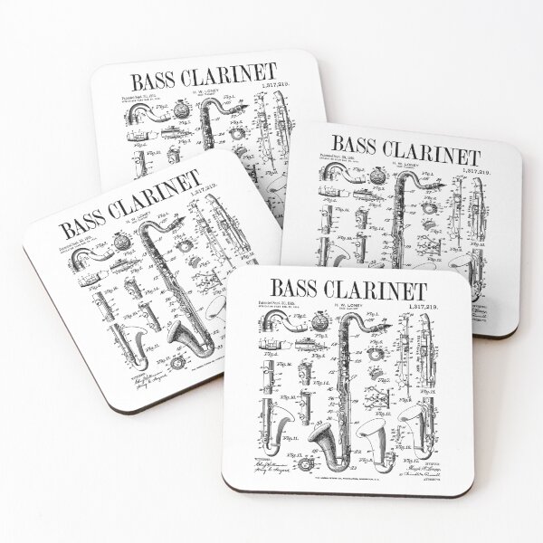 Item preview, Bass Clarinet Player Clarinetist Vintage Patent Musician designed and sold by GrandeDuc.