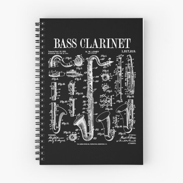 Item preview, Bass Clarinet Player Clarinetist Vintage Patent Musician designed and sold by GrandeDuc.