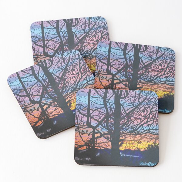 Item preview, Bare Tree at Sunset designed and sold by ElaineFogelArt.