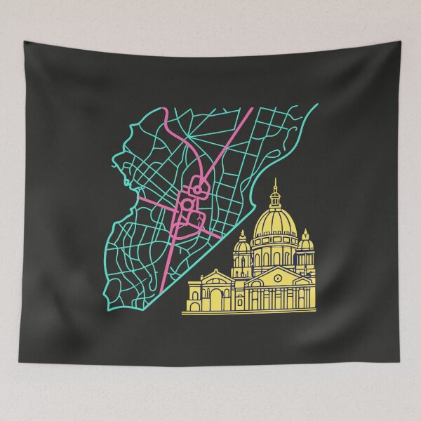 Item preview, Barcelona Streets in Neon Glow designed and sold by SignumShop.