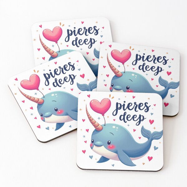 Item preview, Cute Valentine Narwhal - Peres Deep designed and sold by Bulwshop.