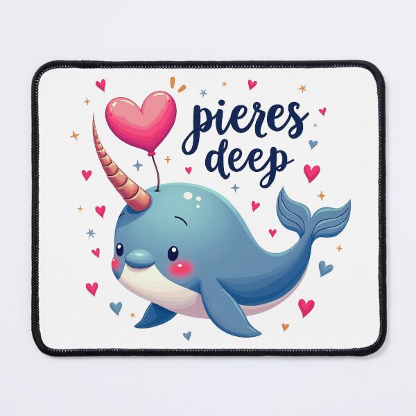 Item preview, Cute Valentine Narwhal - Peres Deep designed and sold by Bulwshop.