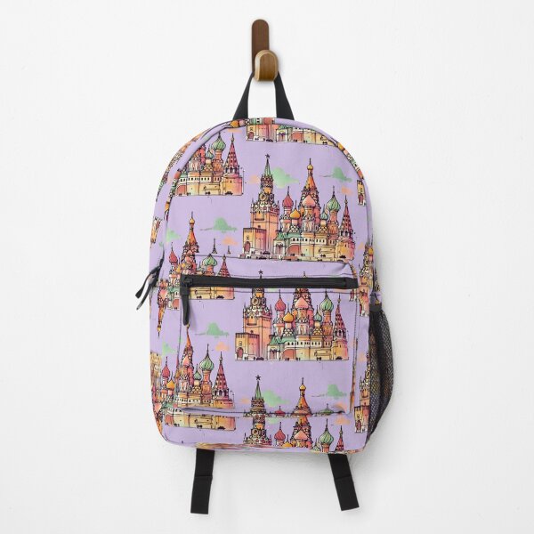 Item preview, Minimalist Kremlin Palace Illustration – Retro Colors, Bold 3D Text ,  designed and sold by PaintMeWorld.