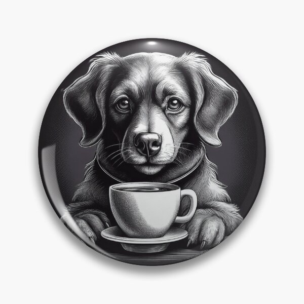 Item preview, Funny up all night Dog drinking coffee designed and sold by Boxing Kangaroo Retail Company.