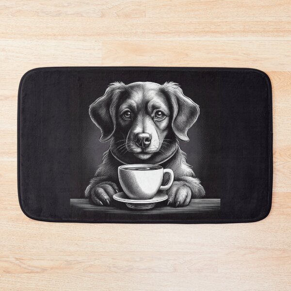 Item preview, Funny up all night Dog drinking coffee designed and sold by Boxing Kangaroo Retail Company.