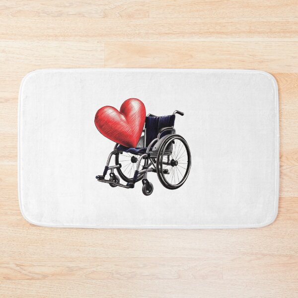 Item preview, "Love on Wheels" A perfect gift for Valentine’s Day ❤️ Wheelchair Design designed and sold by It's Wheelie Cool.