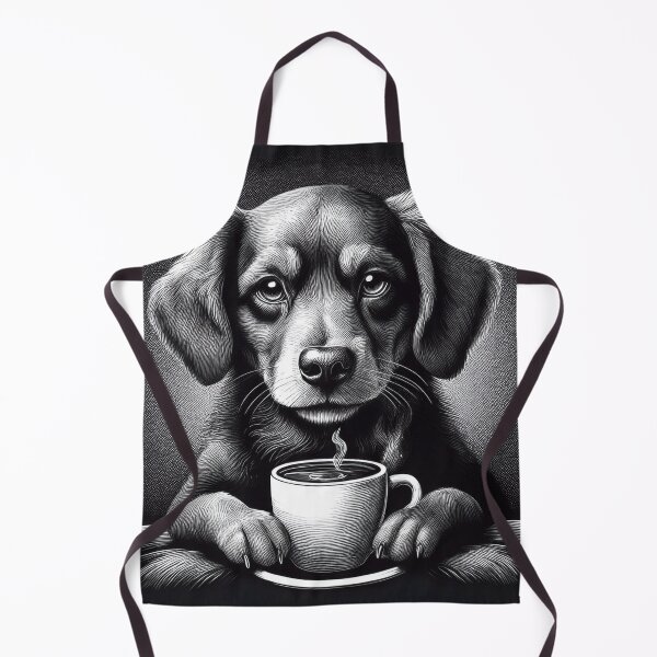 Item preview, Funny up all night Dog drinking coffee designed and sold by Boxing Kangaroo Retail Company.