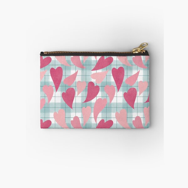 Item preview, Romantic Hearts on Gingham - Valentine’s Day Pattern designed and sold by AnnikaisDrawing.