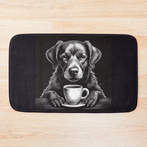 Item preview, Funny up all night Dog drinking coffee designed and sold by Boxing Kangaroo Retail Company.