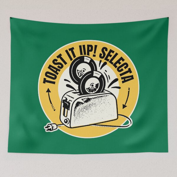 Item preview, Toast it up! Selecta. Reggae DJ-culture jamaica. designed and sold by jomi.amsterdam.