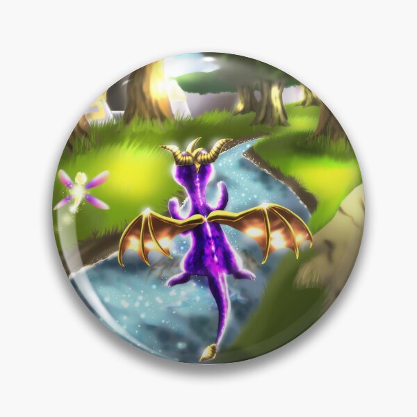 Item preview, Copy of Spyro The Dragon Summer Forest Pin and Phone case designed and sold by RiavaCornelia.