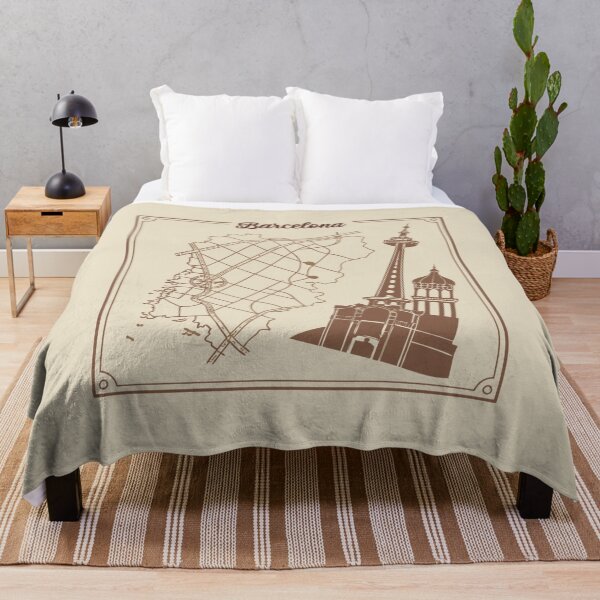 Item preview, Barcelona Map with Vintage Flair designed and sold by SignumShop.