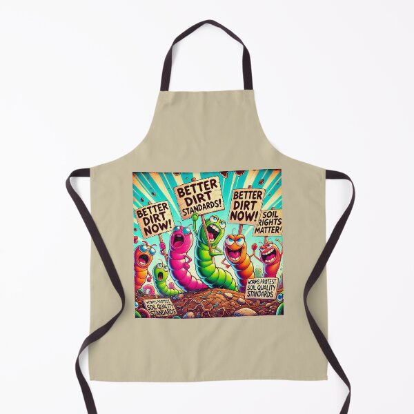 Item preview, Worms Protest Soil Quality Standards designed and sold by gryhenart.