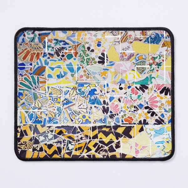 Item preview, Artwork of Gaudi's Park Güell Trencadis mosaic in Barcelona City in Catalonia designed and sold by Dorota127.