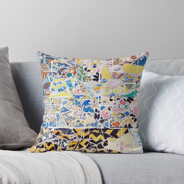 Item preview, Artwork of Gaudi's Park Güell Trencadis mosaic in Barcelona City in Catalonia designed and sold by Dorota127.