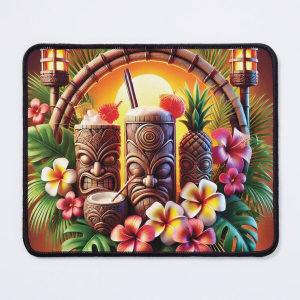 Item preview, Tropical Tiki Vibes: Polynesian Paradise with Exotic Drinks designed and sold by PawtopiaDesigns.