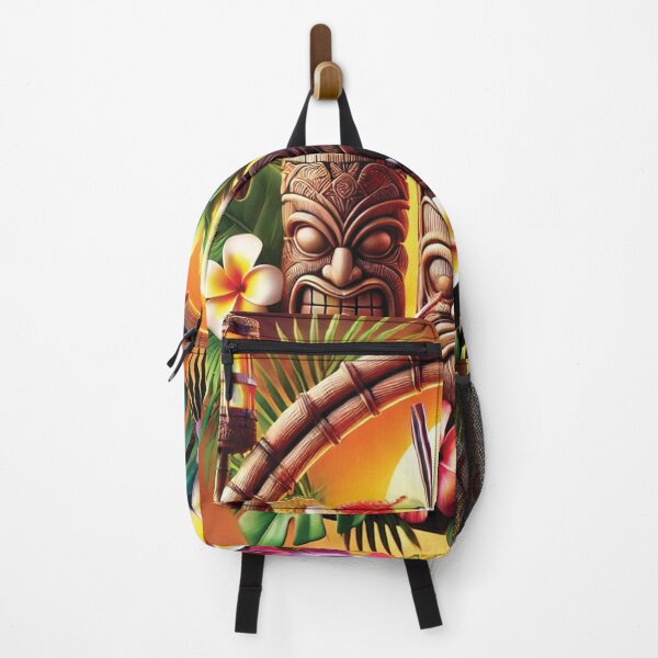 Item preview, Tropical Tiki Vibes: Polynesian Paradise with Exotic Drinks designed and sold by PawtopiaDesigns.